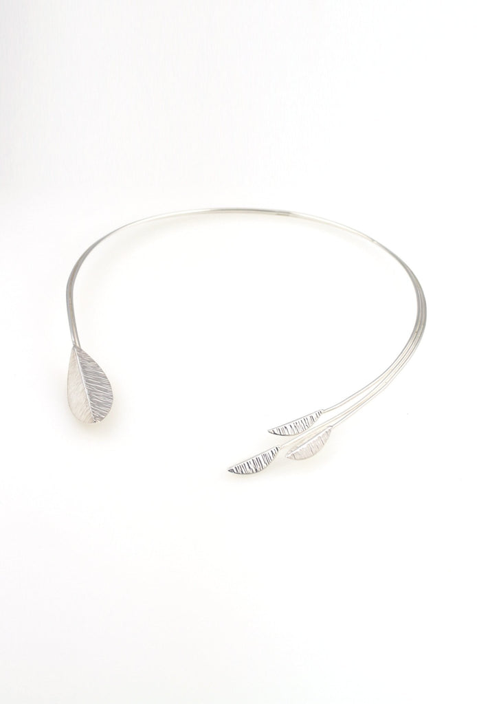 Asymmetric Classic Leaf Torque - KFDJewelleryCL02S