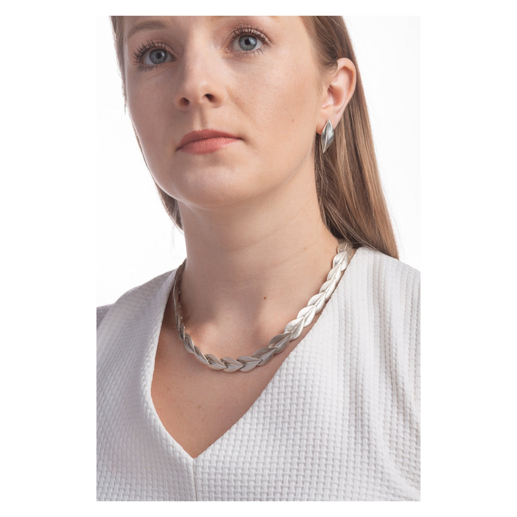 Be-Leaf sterling silver necklace - KFDJewelleryBL01