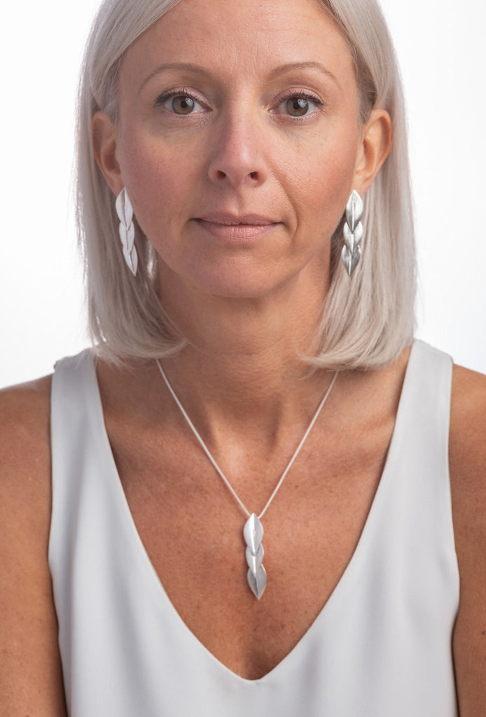 Be-Leaf triple leaf pendant - KFDJewelleryBL02