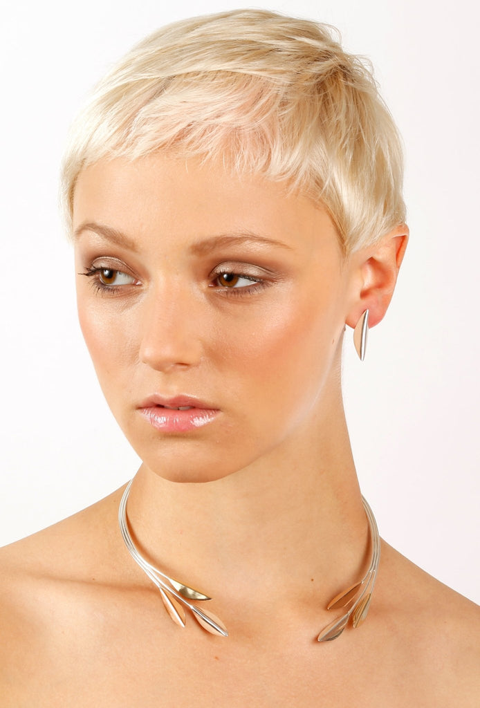 Classic Leaf Stud Earrings - KFDJewelleryCL09