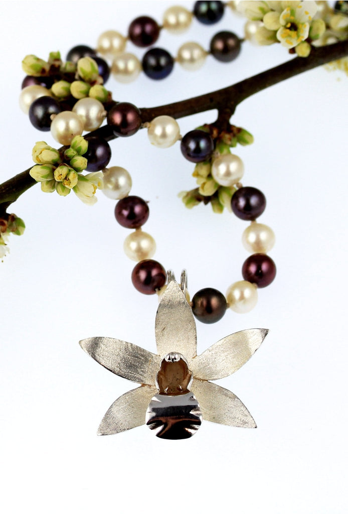 Exotic Orchid Large Pendant - KFDJewelleryEO01