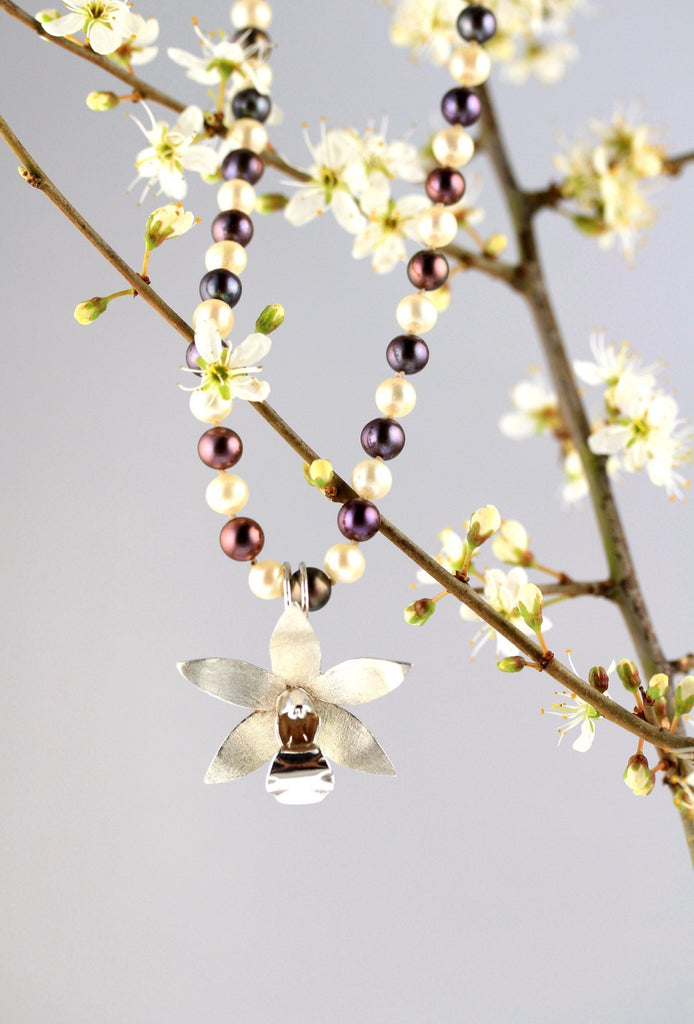 Exotic Orchid Large Pendant - KFDJewelleryEO01