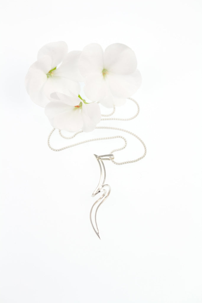 Flame Long pendant - KFDJewellery