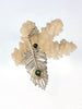 Peacock Feather Pendant in sterling silver & 18ct gold - KFDJewelleryPF03