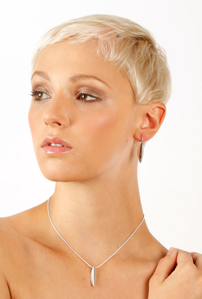 Small Classic Leaf Pendant - KFDJewelleryCL016