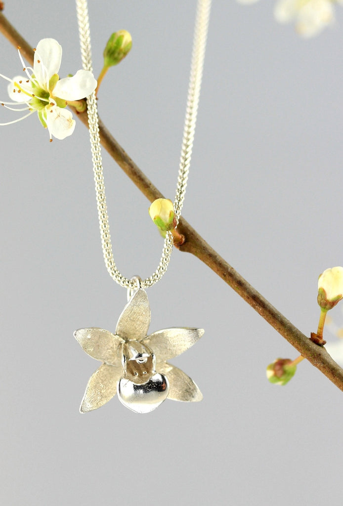 Small Exotic Orchid Pendant - KFDJewelleryEO05
