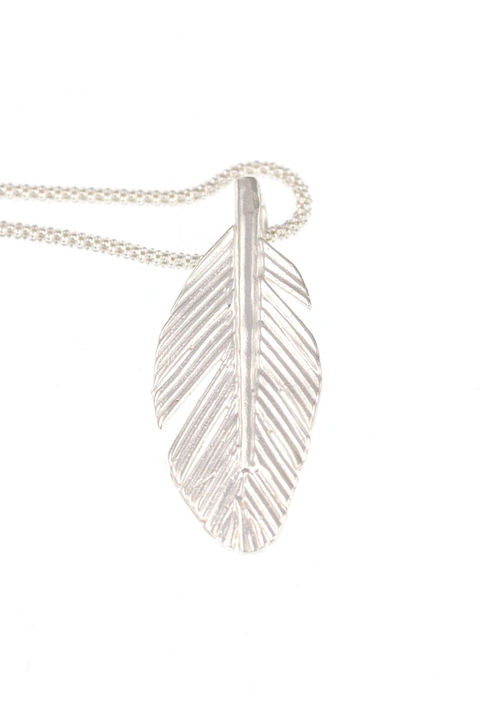 Small Feather Pendant - KFDJewelleryF13