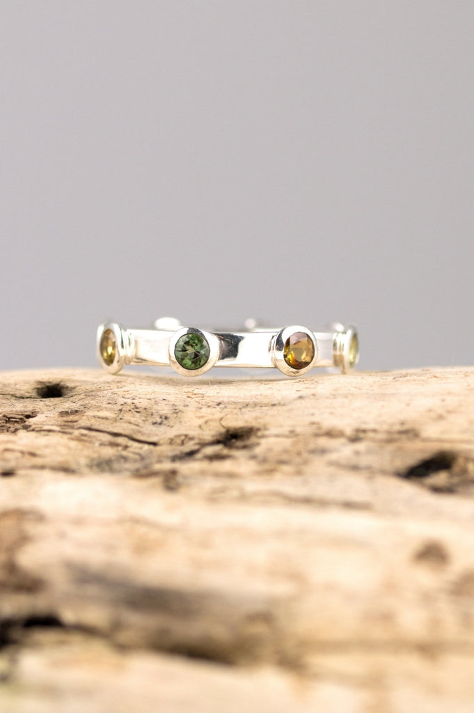 Tourmaline satellite ring - KFDJewelleryCN14