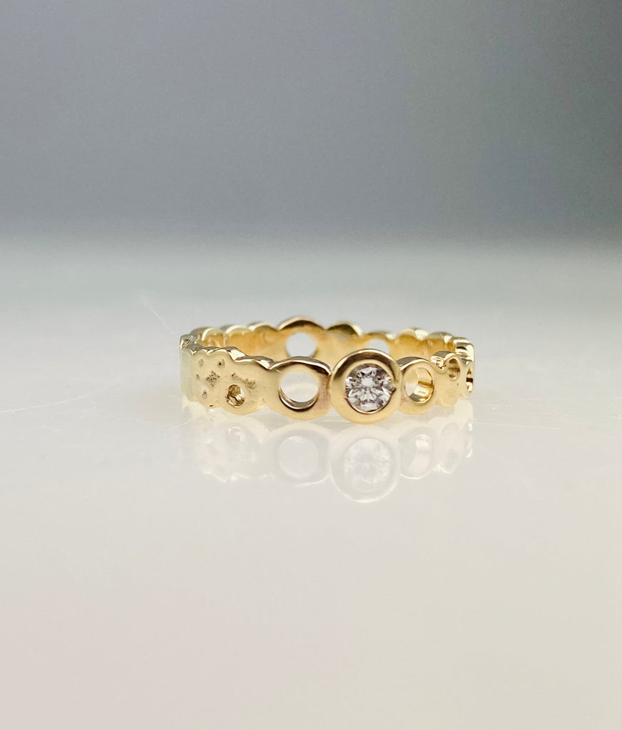 Introducing the new 9ct gold and diamond Waters Edge ring