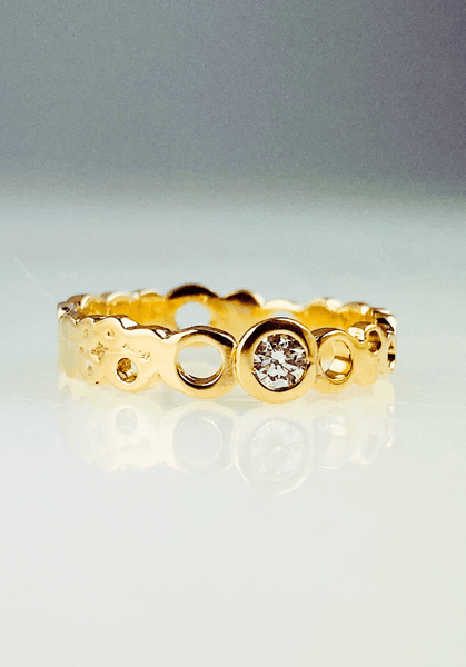 Introducing the new 9ct gold and diamond Waters Edge ring