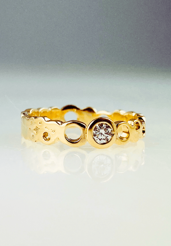 Introducing the new 9ct gold and diamond Waters Edge ring