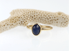 9ct Gold Blue Sapphire Ring - KFDJewellery