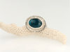 Deep Blue Apatite Silver Ring – One of a Kind - KFDJewellery