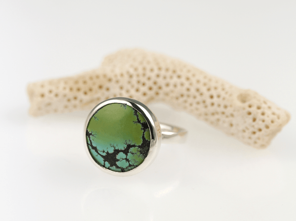 Large Turquoise Moon Rings - KFDJewelleryTT02