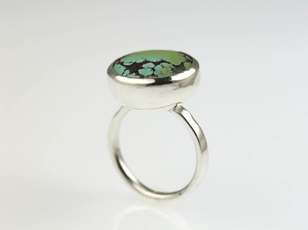 Large Turquoise Moon Rings - KFDJewelleryTT02