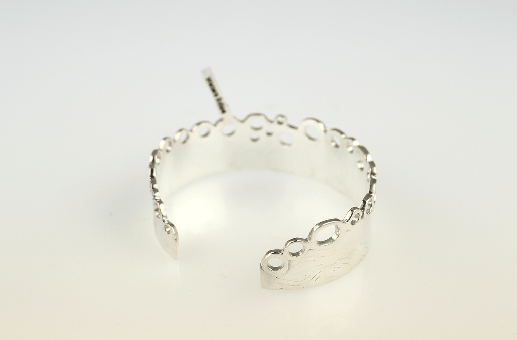 Narrow Waters Edge Cuff in Sterling Silver. - KFDJewellery