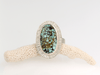 Natural Turquoise and Sterling Silver Ring – Ocean Speckle - KFDJewellery