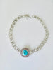 Natural Turquoise Sterling Silver Statement Necklace - KFDJewellery