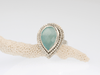 One of a Kind Teardrop Chalcedony Ring in Sterling Silver | KFD Jewellery - KFDJewellerySR01