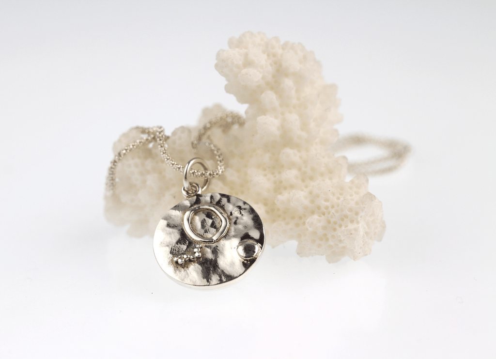 Original sterling silver moon pendant - KFDJewellery