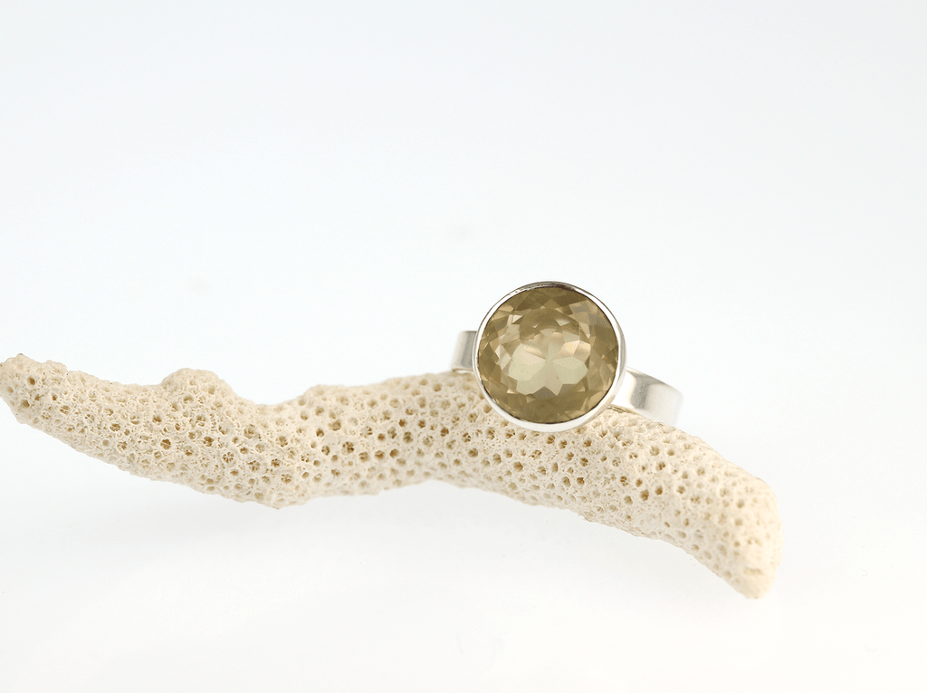 Pale Lemon Quartz Silver Ring – KFD Jewellery - KFDJewellery