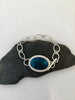 Peruvian Opal Silver Bracelet | Handmade Statement Bracelet - KFDJewellery