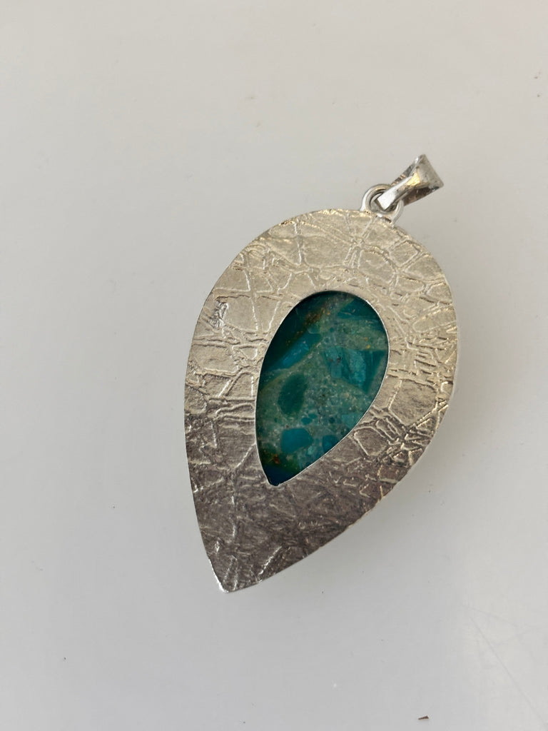 Peruvian Opal Sterling Silver Pendant - KFDJewellery
