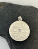 Round Peruvian Opal Sterling Silver Pendant | One of a Kind - KFDJewellery
