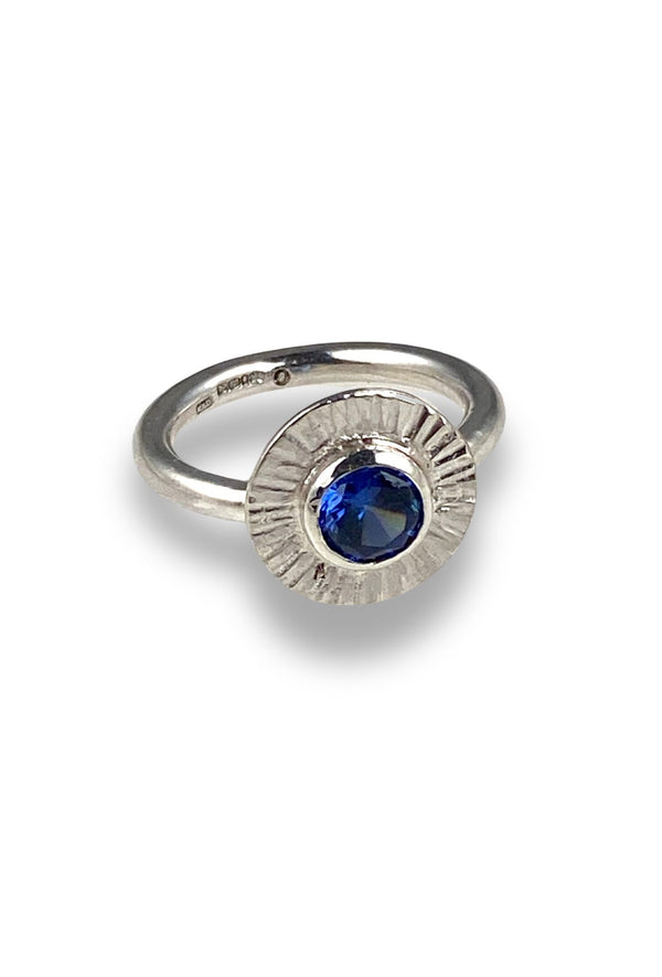 Sparkling sapphire like ring - KFDJewelleryPR01