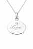 Sterling silver & diamond SoulScript Pendant - KFDJewellery