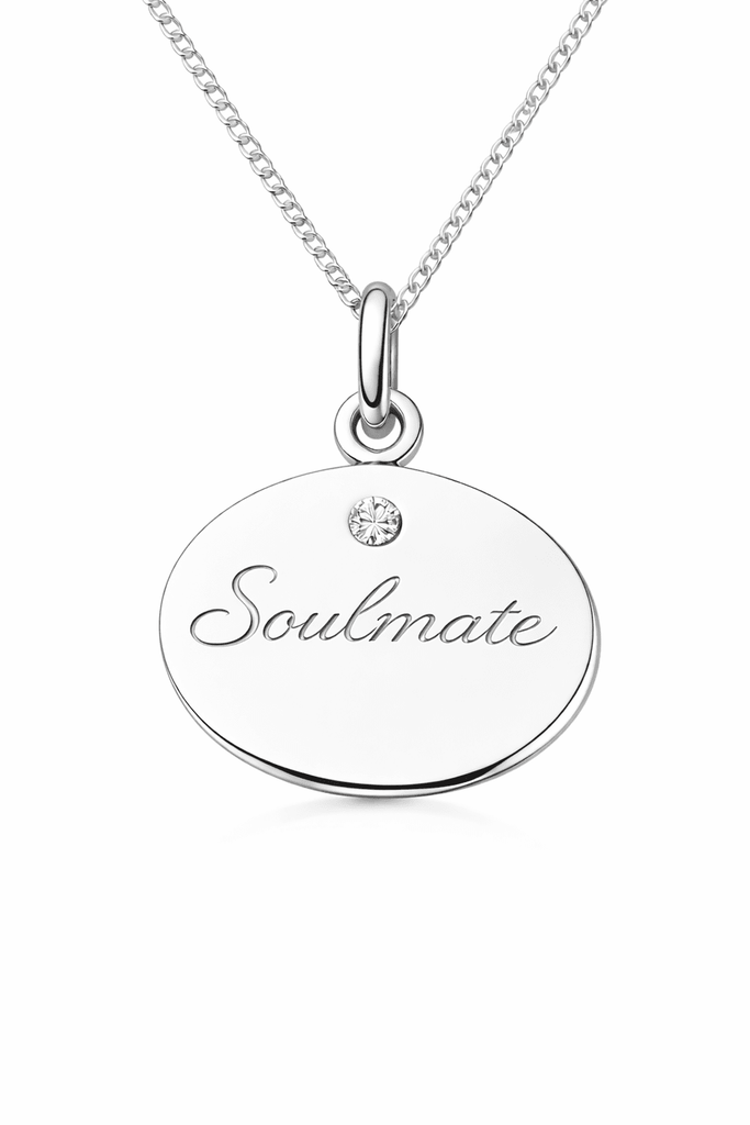 Sterling silver & diamond SoulScript Pendant - KFDJewellery