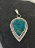 Teardrop Peruvian Opal Sterling Silver Pendant | One of a Kind - KFDJewellery
