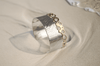 Waters Edge Wide Cuff in Sterling Silver and 9ct Gold One of a kind - KFDJewellery
