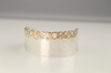 Waters Edge Wide Cuff, Sterling Silver and 9ct Gold - KFDJewellery