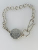 Wild Horse Turquoise Bracelet with Handmade Sterling Silver Chain - KFDJewellery