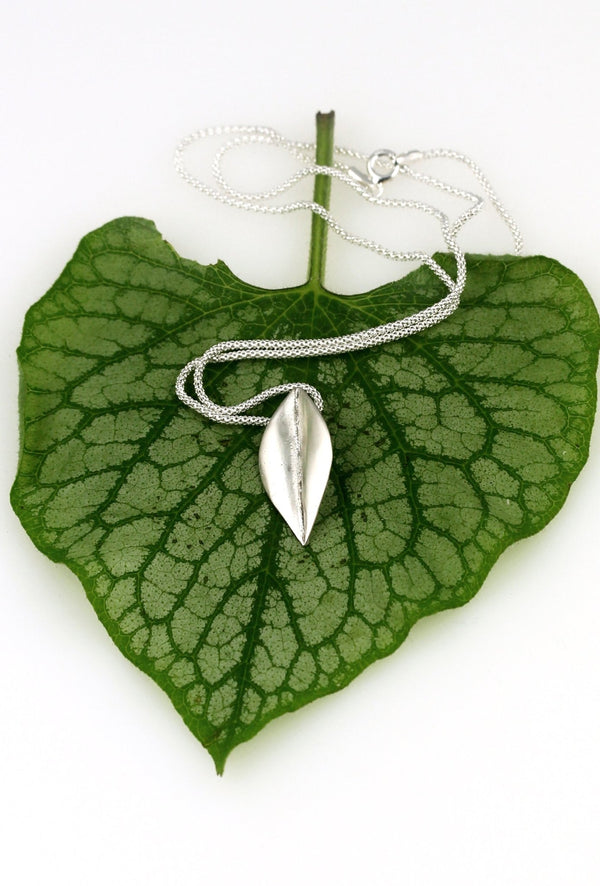 Be-Leaf sterling silver pendant - KFDJewelleryBL07
