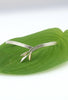 Classic Leaf Silver & 9ct Yellow and Rose Gold bangle - Style 2 - KFDJewelleryCL22S