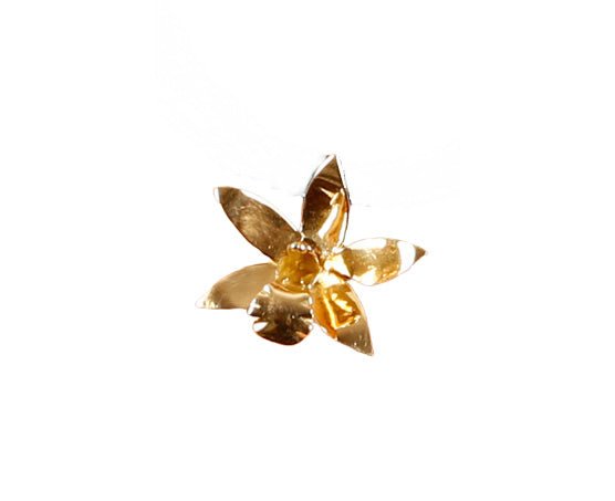 Exotic Orchid 18ct Gold Medium Pendant - KFDJewelleryEO02