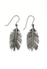 Large feather drop earrings - KFDJewelleryF02