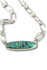 Natural turquoise and sterling silver statement necklace - KFDJewelleryTT29