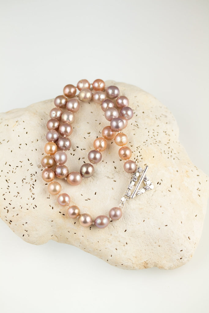 Pink pearl necklace - KFDJewellery