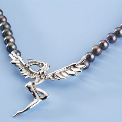 Seductive Siren on pearls - KFDJewelleryF04
