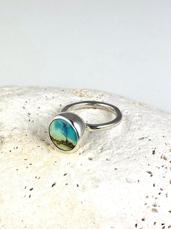 Small Turquoise Moon rings - KFDJewelleryTT08